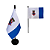 Bandeira de Mesa Cidade Niterói 14x21 cm com pedestal - Imagem 1