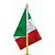 Bandeira De Mesa México 14x21 cm com pedestal - Imagem 2