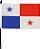 Bandeira De Mesa Panamá 14x21 cm com pedestal - Imagem 1