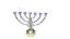Candelabro menorah de Acrílico Dourado com Lâmpada - Imagem 1