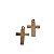 Pingente Cruz de Madeira em MDF – Corte Eletrônico - Imagem 1