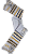 Talit /Estola Sacerdotal Réplica de Israel – Preto - Imagem 4