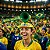 Viseira Com Corneta Vuvuzela Divertida Brasil Copa Do Mundo - Imagem 2