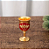 Taça Cálice Metal Vermelho 30ml importado Vintage - Imagem 1