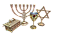 Kit Altar Judaico Messianico: Menorah 25cm, Arca da Aliança 18cm, Estrela de Davi e Taça - Imagem 3