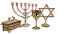Kit Altar Judaico Messianico: Menorah 25cm, Arca da Aliança 18cm, Estrela de Davi e Taça - Imagem 1