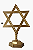 Kit Altar Luxo: Arca da Aliança 30cm, Candelabro Menorah e Estrela de Davi - Imagem 3