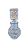 Consagrador porta azeite de vidro transparente com tampa Luxo - Pequeno - Imagem 1
