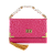 Bíblia Bolsa da Mulher Premium ARC Rosa Choque Trabalhada - Alça Em Pérolas - Imagem 1