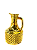 Distribuidor de Azeite de Vidro Dourado 370 ml - Imagem 2