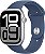 Apple Watch Series 10 46mm GPS - Caixa Alumínio Prateada Pulseira Denim Sport Band ․ - Imagem 1