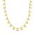 COLAR COM MEDALHAS LISAS DISPERSAS BANHADO A OURO - TAM 60 - Imagem 1