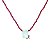 COLAR HANDMADE PINGENTE DE FUSION TURMALINA LIGHT FIO DE CRISTAL RUBI - Imagem 1