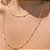 COLAR FOLHEADO LISO BOLINHAS BANHADO A OURO TAM 100 - Imagem 2