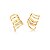 BRINCO EAR CUFF SETE VOLTAS LISAS E ZIRCÔNIAS BANHADO A OURO - Imagem 1