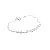 PULSEIRA 5 ZIRCONIA 3MM CORACAO PRATA 925 - Imagem 1