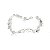 PULSEIRA COM MEDALHAS CORACAO PRATA 925 - Imagem 1