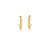 BRINCO EAR HOOK TRANÇADO LISO BANHADO A OURO - Imagem 1