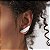 BRINCO EAR CUFF CURVO MADREPÉROLA BANHADO A OURO - Imagem 2