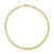 COLAR CHOKER EM MALHA LAMINADA LISA 4MM BANHADO A OURO - TAM 35 - Imagem 1