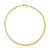 COLAR MALHA ESTEIRA LAMINADA LISA 3MM BANHADO A OURO - TAM 45 - Imagem 1