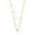CONJUNTO BRINCO E CORRENTE COM PINGENTE REDONDO BANHADO A OURO  -  TAM 45 - Imagem 6