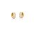 BRINCO ZIRCONIA OVAL ARGOLA 14 COLUNA BANHADO A OURO - Imagem 1
