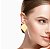 BRINCO MEDIO LISO BANHADO A OURO - Imagem 3