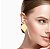 BRINCO MEDIO LISO BANHADO A OURO - Imagem 2
