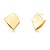 BRINCO MEDIO LISO BANHADO A OURO - Imagem 1