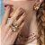COLAR COM ELOS GROUMET LISAS BANHADO A OURO - TAM 45 - Imagem 2