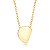 COLAR COM PINGENTE OVAL CURVO E LISO BANHADO A OURO - TAM 60 - Imagem 1
