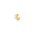 PIERCING LISO TRANCADO TRABALHADO BANHADO A OURO - Imagem 1