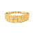 BRACELETE TEXTURIZADO CURVO ACETINADO BANHADO A OURO - Imagem 1