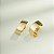BRINCO EAR HOOK LISO BANHADO A OURO - Imagem 2