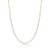 COLAR CHOKER PEDRA RETANGULAR 2 GARRA 4MM BANHADO A OURO - TAM 35 - Imagem 1