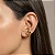 PIERCING DE ORELHA UNITÁRIO EAR HOOK LISO EM DUAS COLUNAS - Imagem 2