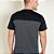 Camiseta Mescla e Preta com Estampa Frontal - Imagem 2