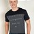 Camiseta Mescla e Preta com Estampa Frontal - Imagem 1