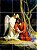 Painel Mosaico Católico Jesus no Horto das Oliveiras 60x80Cm - 100% Azulejo Personalizado para Casas Capelas Igrejas Templos - Imagem 1