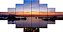Painel Mosaico Rio de Janeiro Pôr do Sol Baía de Guanabara 160x80cm Paisagem 100% azulejo Personalizado para Casa Quarto Sala Recepção Escritório Área Gourmet - Imagem 1