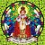 Painel Mosaico Católico Menino Jesus de Praga 60x60cm com frase arte Sacra - 100% Azulejo Personalizado para Casas Capelas Igrejas Templos - Imagem 1