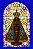Nossa Senhora Aparecida estilo vitral 2,00x3,00M - Imagem 1