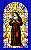 Santa Rita de Cássia estilo vitral 1,00x1,60M - Imagem 1