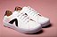 Tênis casual feminino branco com detalhe preto - Imagem 3