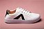 Tênis casual feminino branco com detalhe preto - Imagem 5