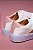 Tênis casual feminino branco com detalhe rosê - Imagem 4