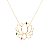 Colar com pingente flor de lotus G cravejada com cristais esmeralda, turmalina rosa, peridoto. - Imagem 1