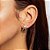 Brincos ear cuff estrelas cravejadas com zircônias cristal - Imagem 2