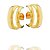 Brincos ear hook com duas linhas lisas - Imagem 1